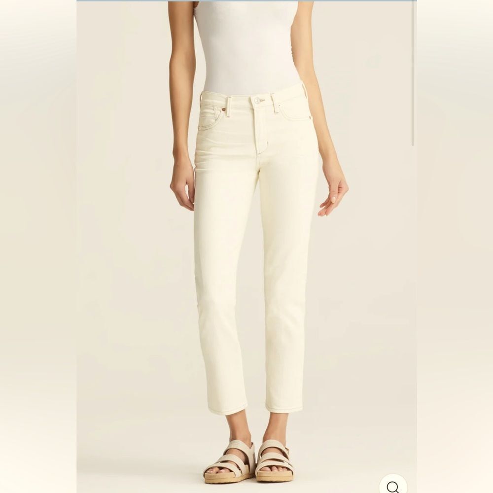 New nwt sz 28 Citizens of Humanity White Cara High Rise Cigarette Ankle Jeans